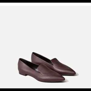 Everlane “The Boss Flat” in Burgundy s7.5 barely worn